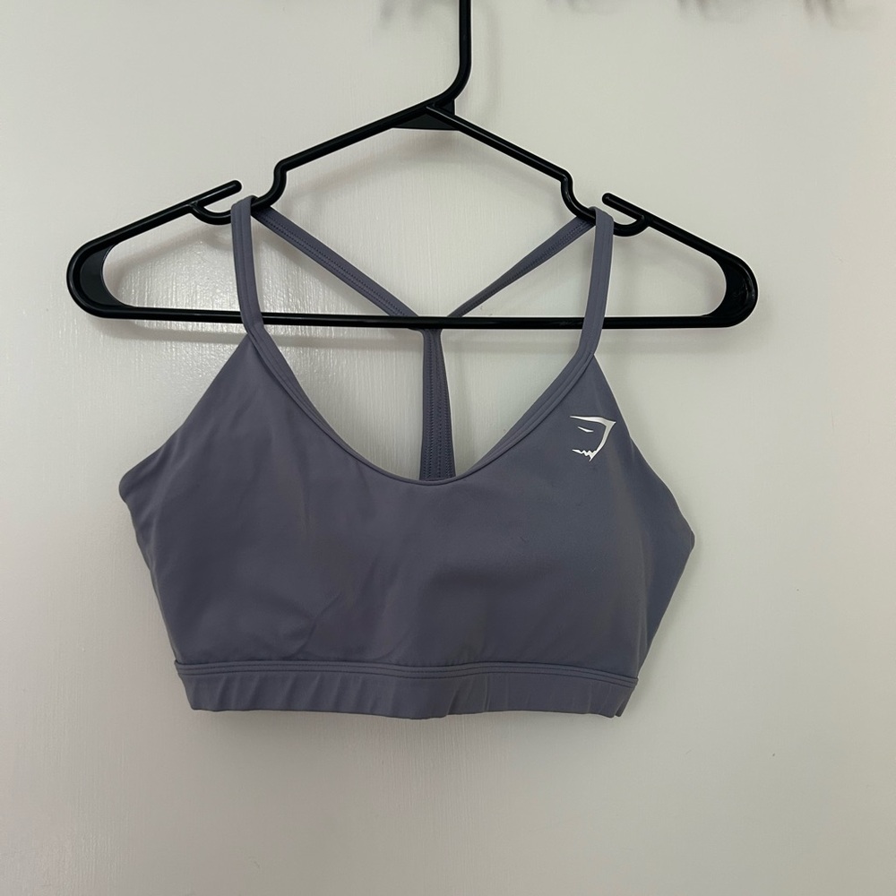 Gymshark Purple Seamless Sports Bra with Racerback